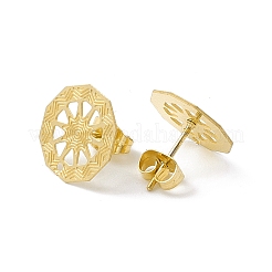 304 Stainless Steel Stud Earrings Finding&nbsp;STAS-C061-08G