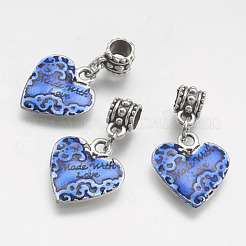 Alloy European Dangle Charms&nbsp;PALLOY-P123-06AS