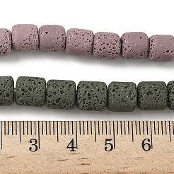 Handmade Porcelain Imitation Lava Rock Beads Strands&nbsp;PORC-P032-08M