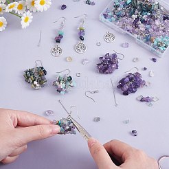 DIY Gemstone Earring Making Kit&nbsp;DIY-SZ0009-49