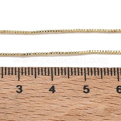 1MM Brass Box Chain Adjustable Slider Necklaces for Women&nbsp;KK-CBA4FD4-17G