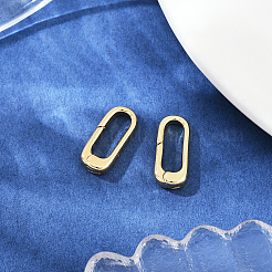 2Pcs Brass Spring Gate Rings&nbsp;FIND-BBC0004-41A