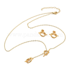304 Stainless Steel Jewelry Set&nbsp;SJEW-V001-01G