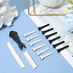 27Pcs 5 Styles Plastic Guitar String Pins Set&nbsp;AJEW-CN0004-46