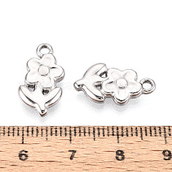304 Stainless Steel Flower Pendants&nbsp;STAS-T069-30P