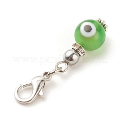 Handmade Lampwork Evil Eye Pendant Decorations&nbsp;HJEW-JM00651
