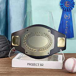 Folding Acrylic Display Stands for Champion Belts&nbsp;AJEW-BC0010-89