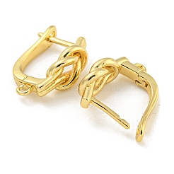 Rack Plating Brass Hoop Earring Findings&nbsp;EJEW-C102-24G