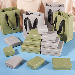 3Pcs Square Paper Jewelry Display Cases&nbsp;CON-TA0001-39D-02