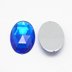Acrylic Rhinestone Flat Back Cabochons&nbsp;GACR-Q011-10x14-05