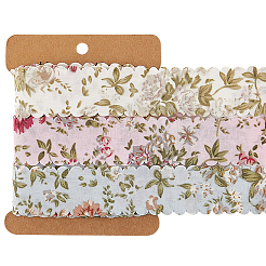 1 Set Polyester Flower Printed Ribbon&nbsp;OCOR-CY0002-38B