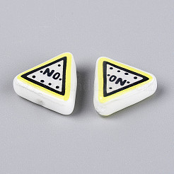 Printed Opaque Resin Beads&nbsp;RESI-N043-11