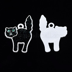 Spray Painted Alloy Enamel Pendants&nbsp;PALLOY-N164-005A