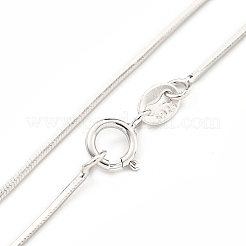 925 Sterling Silver Snake Chain Necklaces&nbsp;NJEW-C052-18P