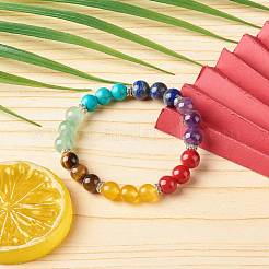 7 Chakra Reiki Yoga Bracelet for Girl Women&nbsp;BJEW-TA00020