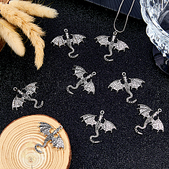 40Pcs Tibetan Style Alloy Pendant Rhinestone Settings&nbsp;TIBEP-DC0001-52