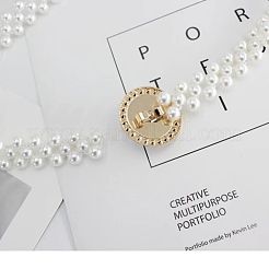 Alloy Crystal Rhinestone & Plastic Imitation Pearl Beaded Waist Belly Chains for Women&nbsp;FS-WG4F3BE-01
