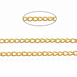 Brass Twisted Chains&nbsp;CHC-Q001-3x2mm-G