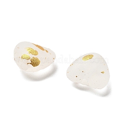 Frosted Transparent Acrylic Beads&nbsp;OACR-F013-10
