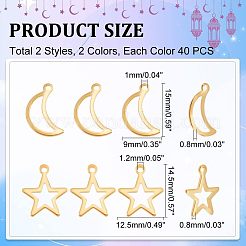 304 Stainless Steel Pendants&nbsp;STAS-UN0004-40