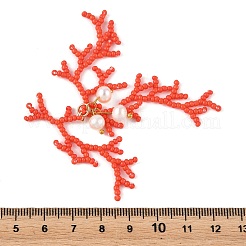 Glass Seed Beaded Big Pendants&nbsp;PALLOY-MZ01399-01
