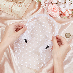 Polyester Mesh Veil Hair Bands&nbsp;OHAR-WH0021-63A