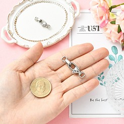 2Pcs 2 Styles Stainless Steel Lobster Claw Clasps&nbsp;STAS-CJ0003-62