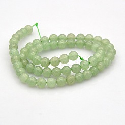 Natural Green Aventurine Round Beads Strands&nbsp;G-N0120-13-6mm