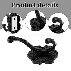 6Pcs Aluminum Wall Mounted Hook Hangers&nbsp;ODIS-JOY0001-02B