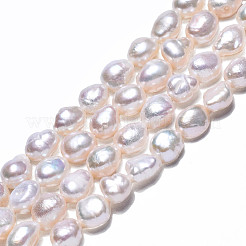 Natural Cultured Freshwater Pearl Beads Strands&nbsp;PEAR-N014-07F