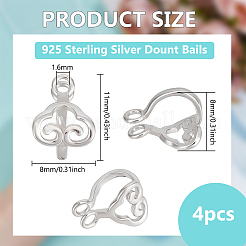 925 Sterling Silver Dount Bails&nbsp;STER-BC0003-29P