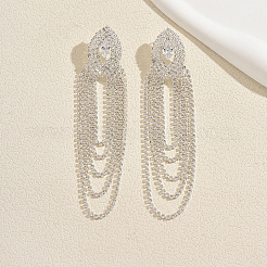 Brass Rhinestone Stud Earrings for Women&nbsp;DO8173