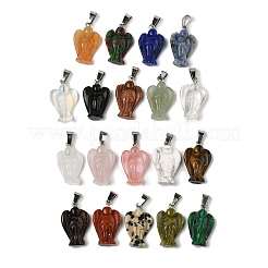 Natural & Synthetic Mixed Gemstone Pendants&nbsp;G-B127-10P