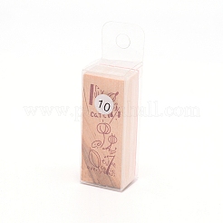 Wooden Stamps&nbsp;LS-AJEW-WH0018-64J