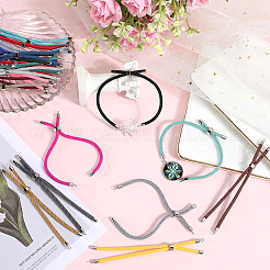 20Pcs 20 Colors Nylon Twisted Cord Bracelet&nbsp;MAK-SC0001-23