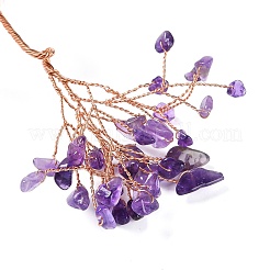 Natural Amethyst Chips Tree Decorations&nbsp;DJEW-S001-01B