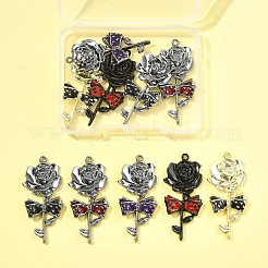 10Pcs 5 Colors Alloy Enamel Gothic Style Pendants&nbsp;FIND-FS0004-30
