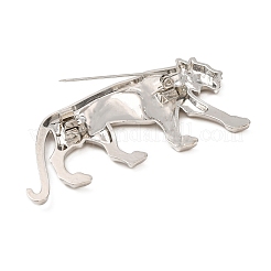 Alloy Leopard Lapel Pin Brooches&nbsp;AL-CBA3D3B-01P