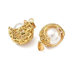 304 Stainless Steel & ABS Plastic Imitation Pearl Pendants&nbsp;STAS-C172-06G
