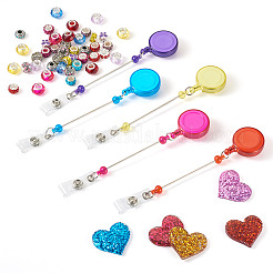 DIY Retractable Badge Reels Making Kits&nbsp;DIY-BT0001-68