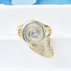 Brass Cuff Rings for Women&nbsp;RJEW-G347-09G