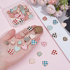 48Pcs 12 Styles Alloy Enamel Pendants&nbsp;ENAM-NB0002-34