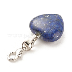 Heart Gemstone Pendant Decorations&nbsp;HJEW-JM00646