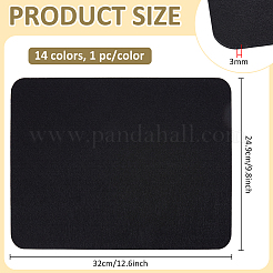 14Pcs 14 Colors Felt Board&nbsp;DIY-BC0018-09