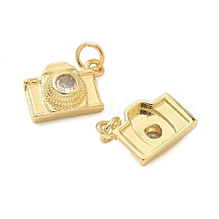 Brass Pave Cubic Zirconia Pendants&nbsp;X-KK-Z120-58A-G