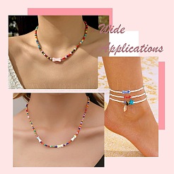 32Pcs 16 Colors Handmade Porcelain Beads&nbsp;PORC-CJ0001-18