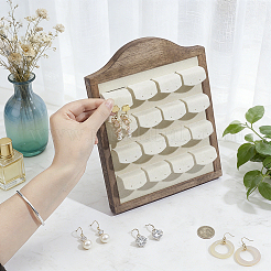 Wooden Photo Frame Shaped Earring Display Easels&nbsp;EDIS-WH0043-005