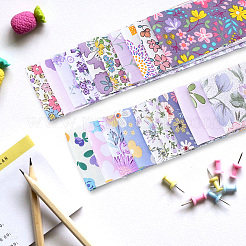 Flower Pattern Cotton Quilting Stripss Fabric&nbsp;DIY-WH20048-013A