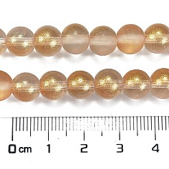 Frosted Transparent Glass Bead Strands&nbsp;X1-GLAA-P065-8mm-02