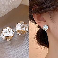 Alloy Enamel Stud Earrings for Women&nbsp;WG94898-01